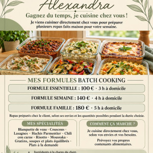 Alexandra D. (Préparation de repas à d...