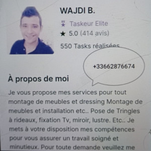 Wajdi B. (06.62.87.66.74)