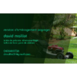 service d’amenagement paysager david m...