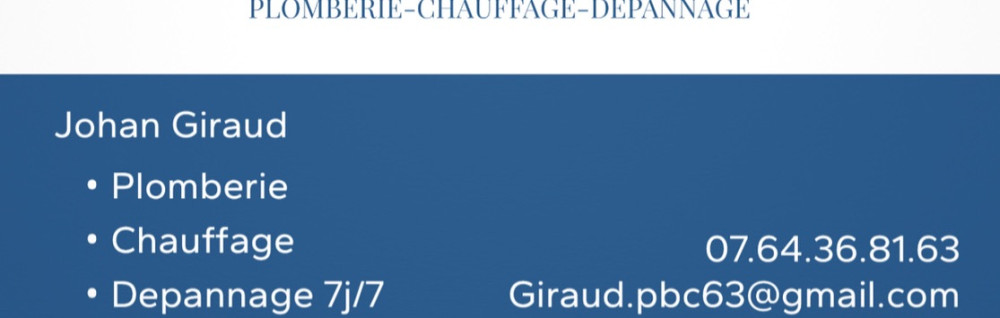 Johan G. (Johan Giraud Plomberie Chauf...