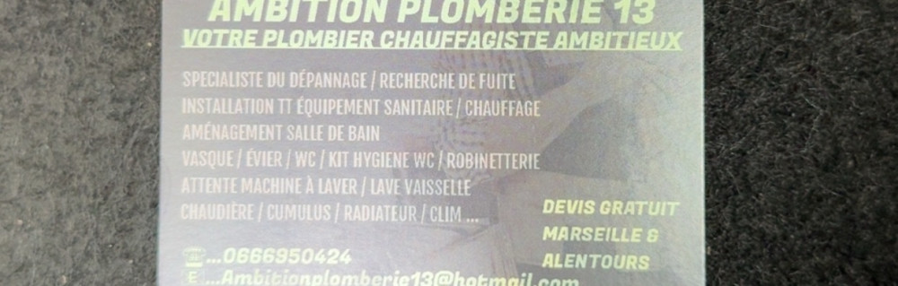 Ibrahim M. (AMBITION PLOMBERIE 13)