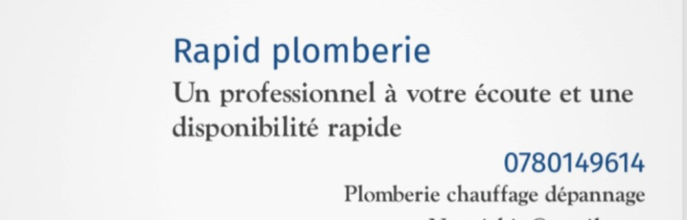 Bruno J. (Rapid plomberies)