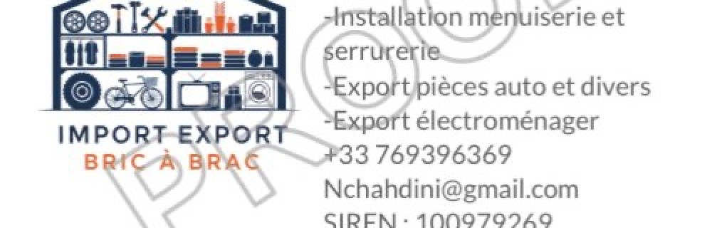 Mohamed N. (Import Export Bric À Brac)
