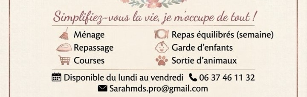 Sarah M. (SMDS services)