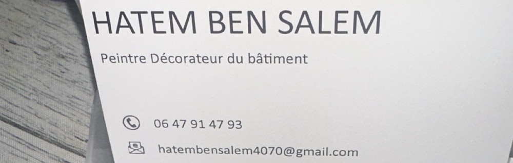 Hatem B. (Peintre, plafond, mur)