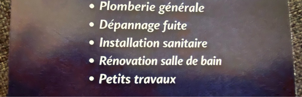 Mohammad A. (Al Hakim plomberie)