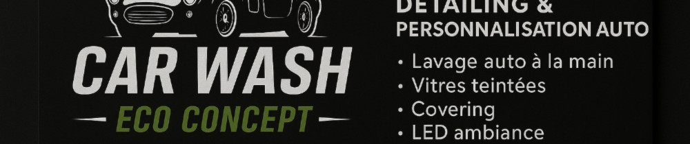 car wash eco concept