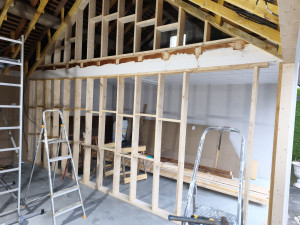 Photo de galerie - Création d'une pièce supplémentaire sur un garage