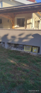 Photo de galerie - Enduit gratte terrasse sur élevé 