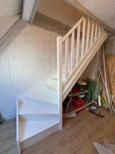 Photo de galerie - Peinture finition escalier 