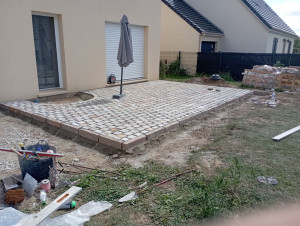 Photo de galerie - Terrasse en pavés 
