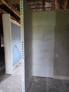 Photo de galerie - Pose de carreaux platre