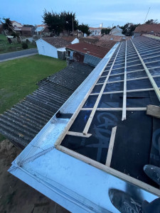 Photo de galerie - Pose de gouttière et raccordement 