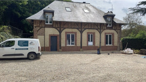 Photo de galerie - Pose de parement extérieur 