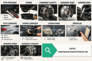 Photo de galerie - Prestation mécanique & carrosserie. n'hésitez pas à me contacter si intéressé. cordialement. 