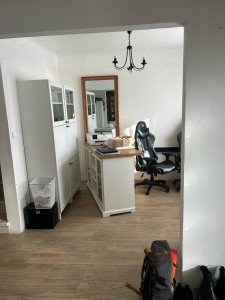 Photo de galerie - Cloisonnement pièces à intégration d’un Placard, porte d’accès(avant)