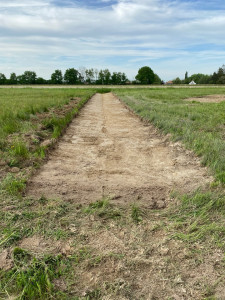 Photo de galerie - Réalisation d’ une rigole 