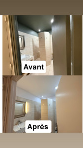 Photo de galerie - Rénovation peinture appartement complet avant après 