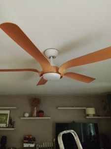 Photo de galerie - Montage d'un ventilateur a vev lumière 