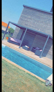 Photo de galerie -  Création aménagement extérieur Pergola , terrasse , piscine 