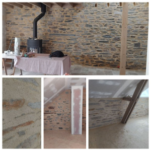 Photo de galerie - Joints pierre interieur chaux-terre-sable
