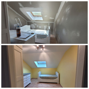 Photo de galerie - Jolie chambre jaune, rayonnante désormais !
