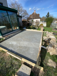 Photo de galerie - Dalle couler, brute de 15 cm d’épaisseur