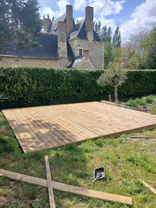 Photo de galerie - Réalisation de terrasses bois et béton 
