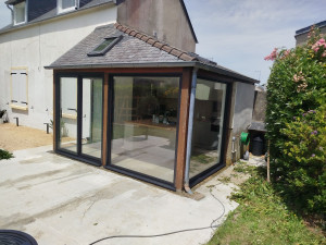 Photo de galerie - Fenêtre Kline noir sablé 