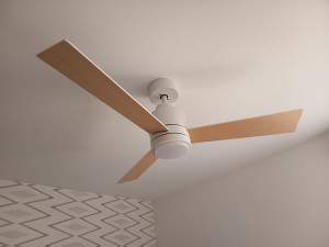 Photo de galerie - Pose de ventilateur avec luminaire 