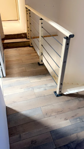 Photo de galerie - Pose de parquet et Rambarde 