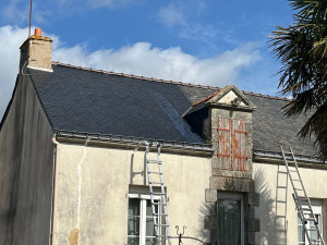 Photo de galerie - Avant et après la pose de la résine colorée