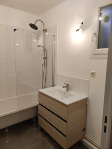 Photo de galerie - Installation complète d'une salle de bain + WC dans ancienne buanderie