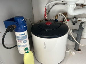 Photo de galerie - Pose chauffe-eau et modification de l’alimentation l’eau sanitaire.