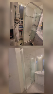 Photo de galerie - Remplacement d'une douche 80x80 par une 130x80.