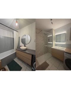 Photo de galerie - Avant / après salle de bain