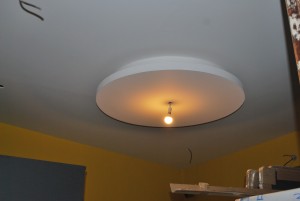 Photo de galerie - Faux plafond arrondi avec corniche et LED