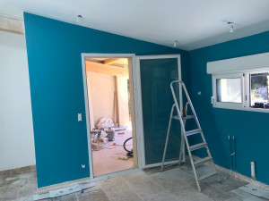 Photo de galerie - Rénovation complète de cette appartement peinture des mur et plafond 