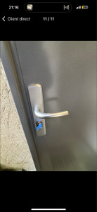 Photo de galerie - Installation poignée blindé+ changement de cylindre