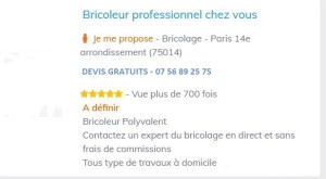 Photo de galerie - Bricolage et multi services