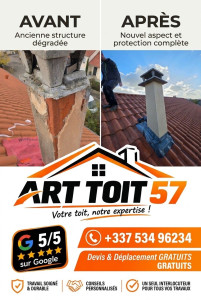Photo de galerie - Le crépi de cette cheminée était entièrement endommagé et en mauvais état. Nous lui avons redonné une toute nouvelle jeunesse avec une finition propre, esthétique et une protection complète.
​Merci à notre client pour sa confiance !