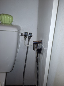 Photo de galerie - Installation douchette wc