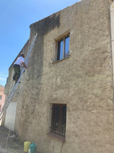 Photo de galerie - Nettoyage de façade avant après