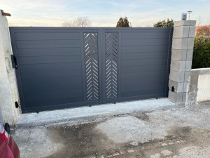 Photo de galerie - Pose portail + motorisation 