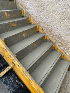 Photo de galerie - Création d’un escalier en béton