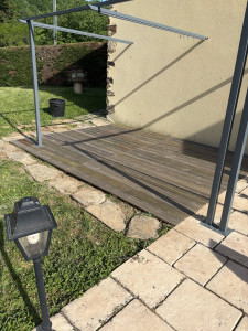 Photo de galerie - Terrasse bois sur plots fini