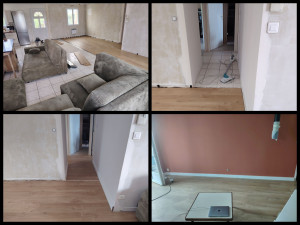 Photo de galerie - Pose sol stratifié 55 m2