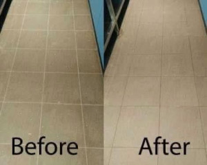 Photo de galerie - Sol laver avant apres