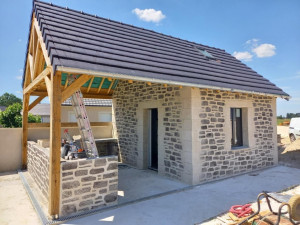 Photo de galerie - Maçonnerie charpente couverture aménagement extérieur 