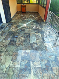 Photo de galerie - Pose de carreaux 30x60 Bali bleu